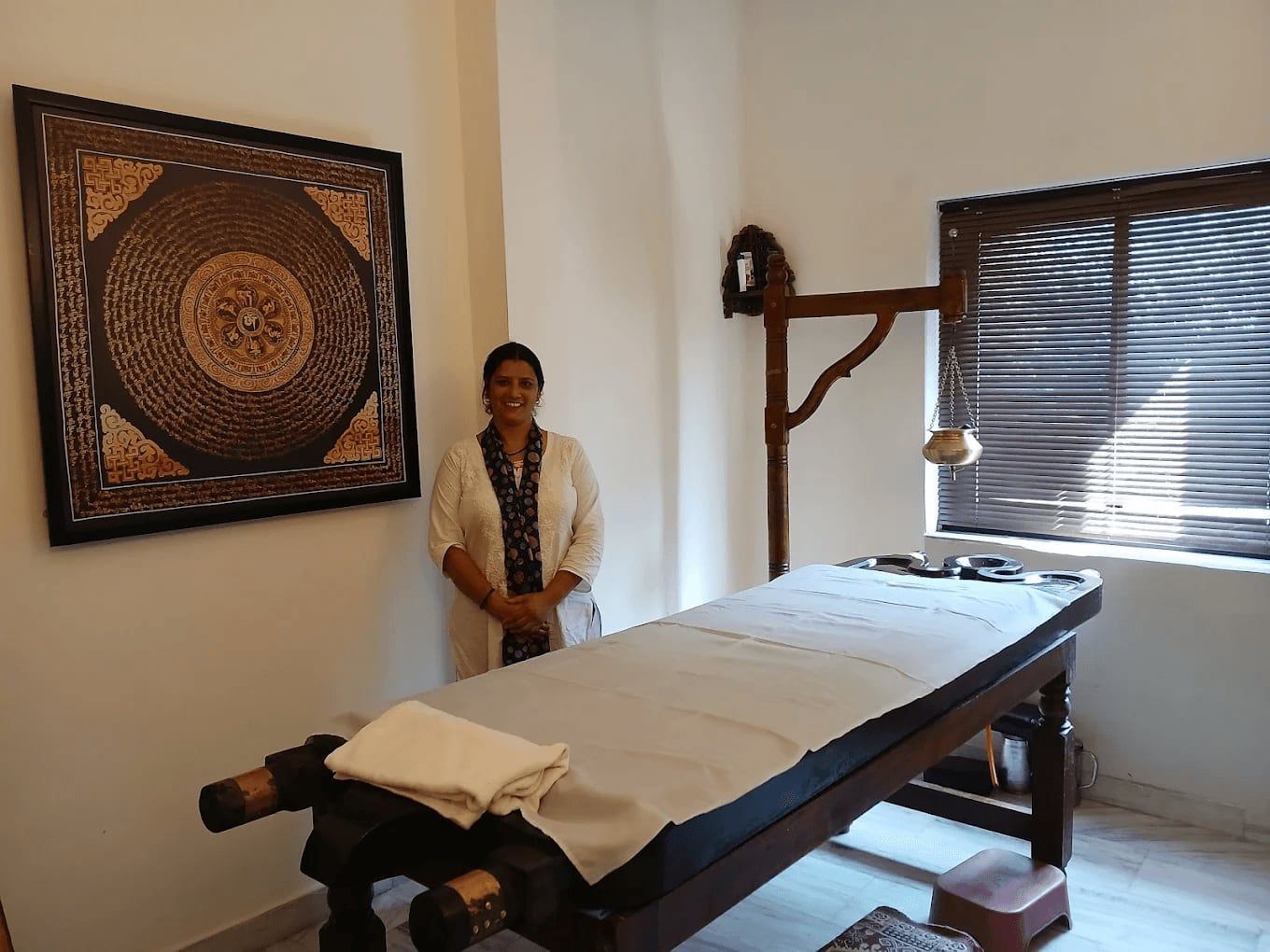 Treatment room at Shanti Makaan, Rishikesh